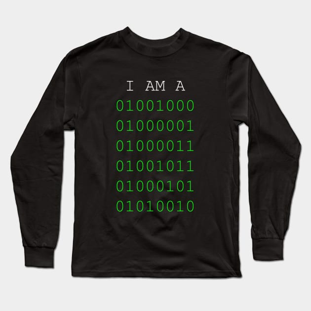 Programmer and hacker geek Long Sleeve T-Shirt by MunaNazzal